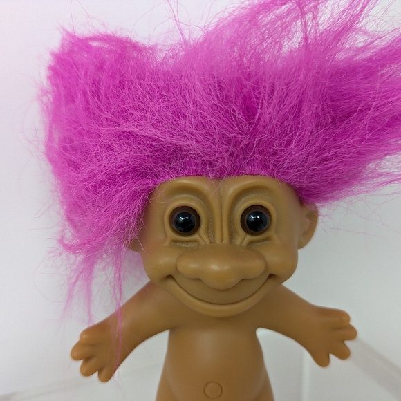 Vintage Russ Troll Doll 4" Pink Hair - Picture 5 of 10